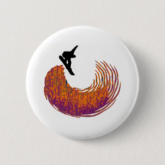 snowboard half pipe pinback button