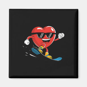Snowboard Heart Snowboarding Valentines Day Boys G Magnet