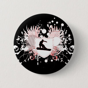 snowboard. hi-fi. v3. pinback button