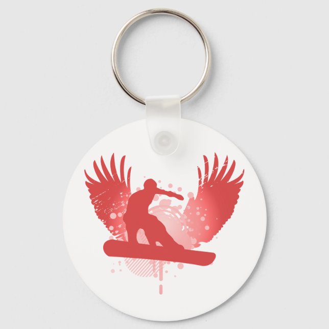snowboard. hi-fi. v.1 keychain (Front)