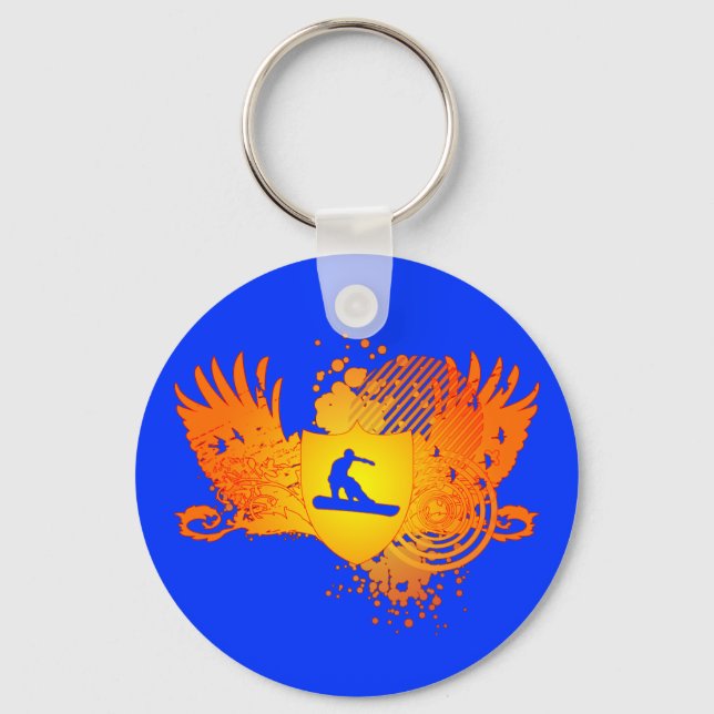 snowboard. hi-fi. v.2 keychain (Front)