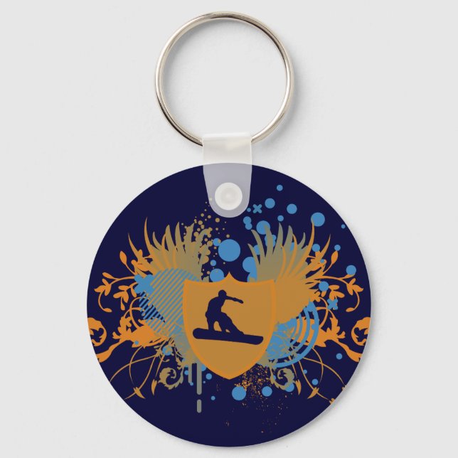 snowboard. hi-fi. v.3 keychain (Front)