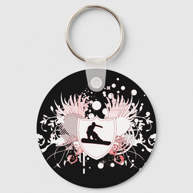 snowboard. hi-fi. v.3 keychain (Front)