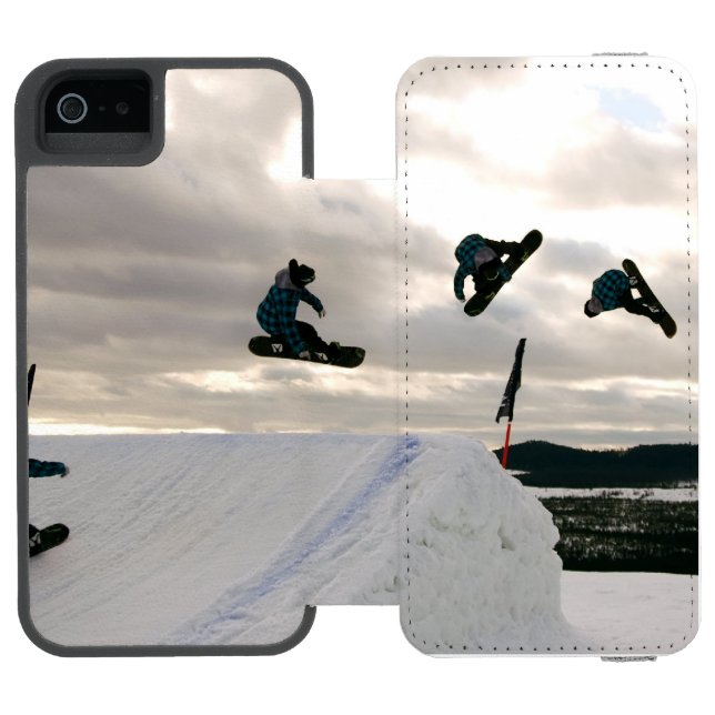 Snowboard Incipio iPhone Wallet Case (Folio Open)