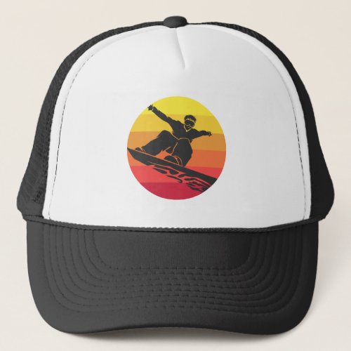 Snowboard Jump Retro Trucker Hat