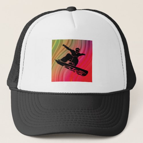 Snowboard Jump Trucker Hat