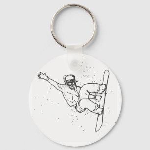 Snowboard Keychain