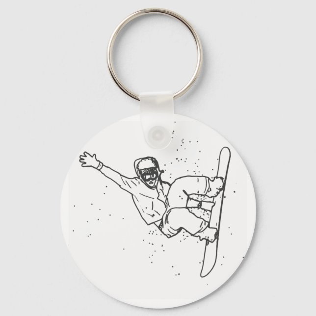 Snowboard Keychain (Front)