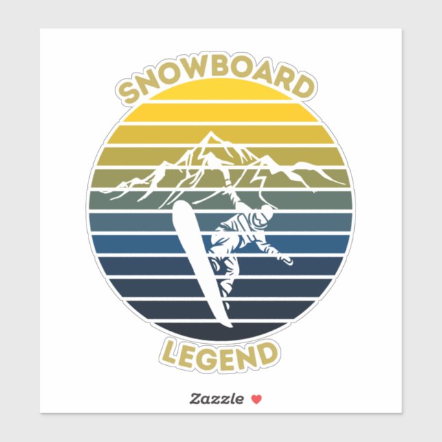 Snowboard Legend Sticker (Sheet)
