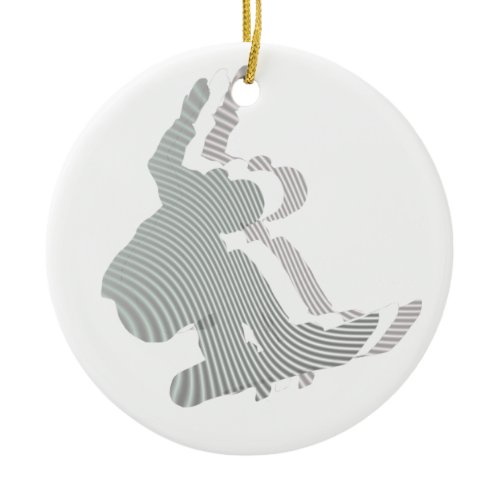 Snowboard Logo Design Ornament