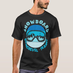 Snowboard Mask Courchevel France T-Shirt