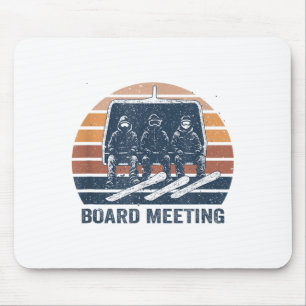Snowboard Meeting Snowboarding Vacation Skiing  Mouse Pad