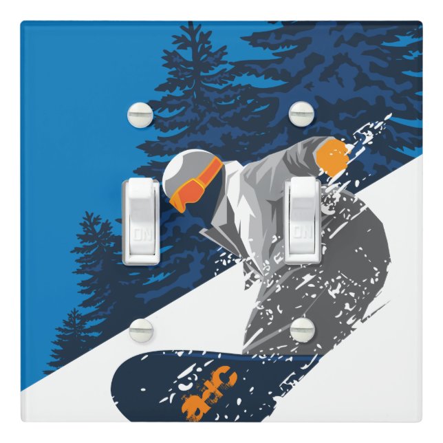 Snowboard, Mountain, extreme sports Light Switch Cover (In Situ)