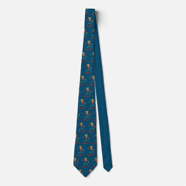 Snowboard Neck Tie (Front)