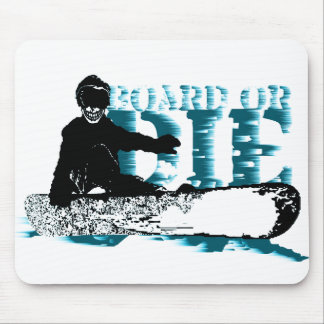 snowBOARD or die Mouse Pad