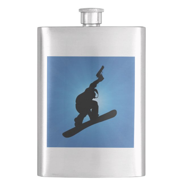 Snowboard Outlaw Flask (Front)