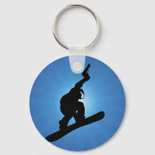 Snowboard Outlaw Keychain