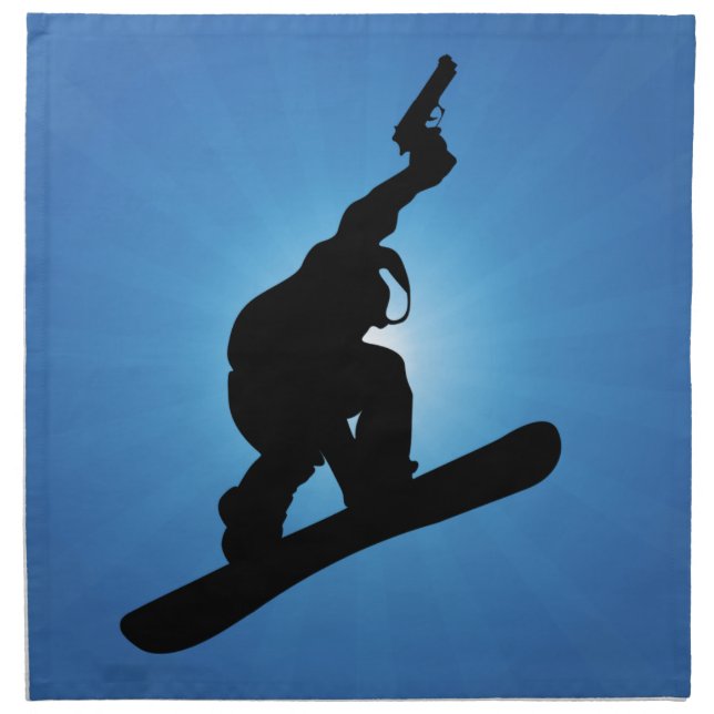 Snowboard Outlaw Napkin (Front)