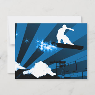 snowboard : powder trail invitation