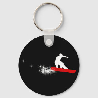 snowboard. powder trail. keychain