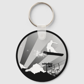 snowboard. powder trail. keychain