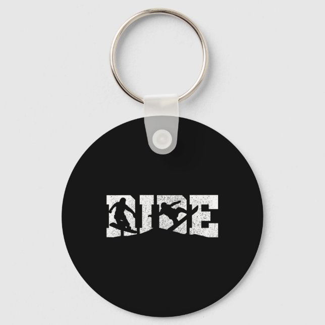 Snowboard - Ride Winter Sports Snowboarding Gift  Keychain (Front)