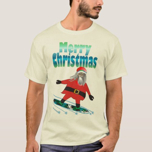 Snowboard Santa T_Shirt