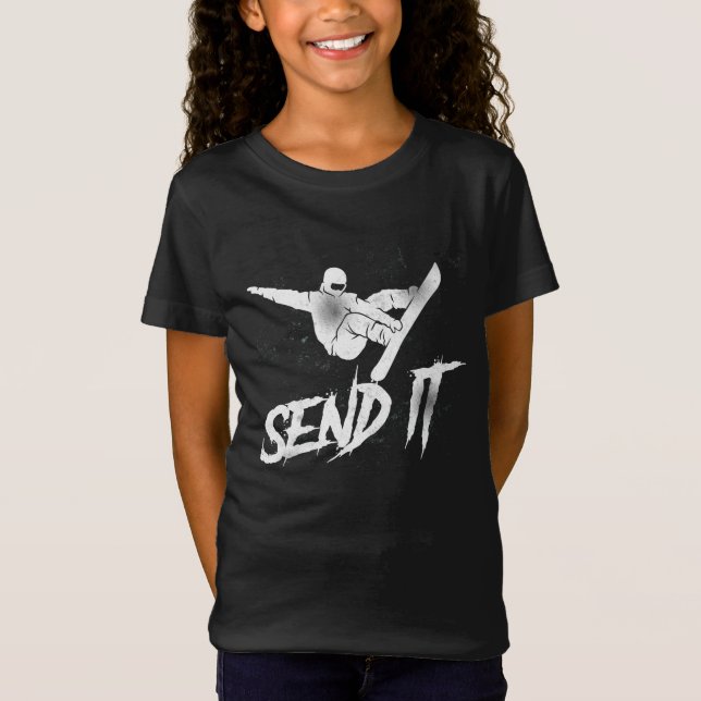 Snowboard Send It Vintage T-Shirt (Front)