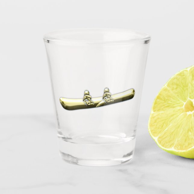 Snowboard Shot Glass (Front)