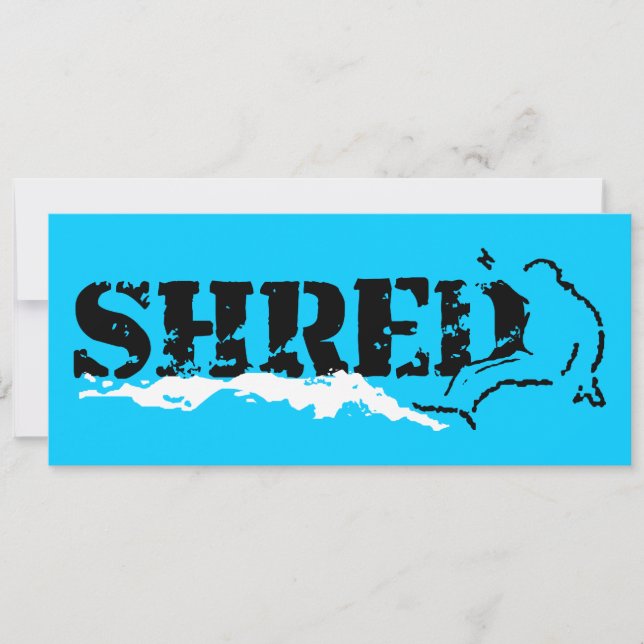 snowboard : shred invitation (Front)