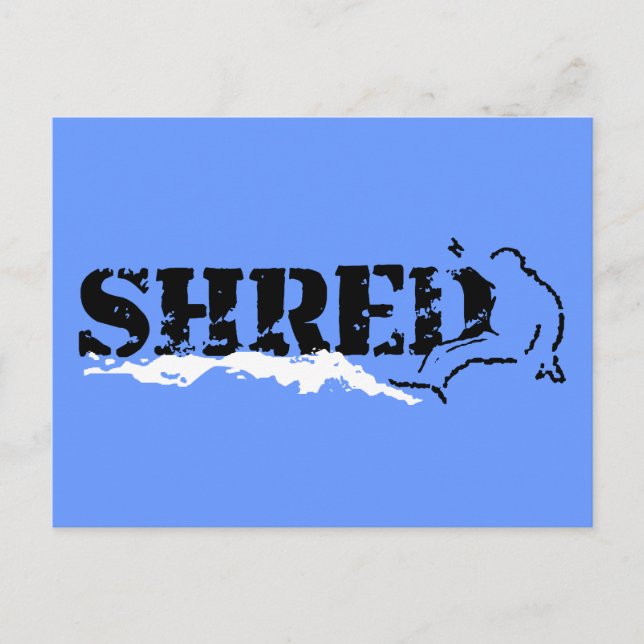 snowboard : shred postcard (Front)