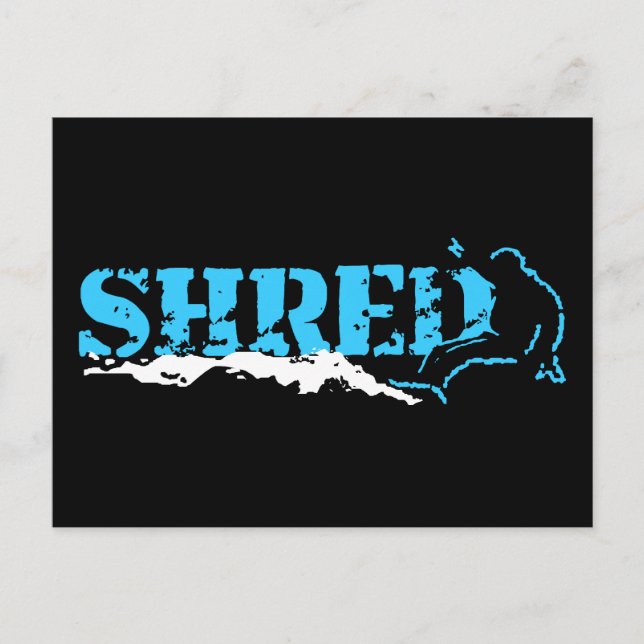 snowboard : shred postcard (Front)