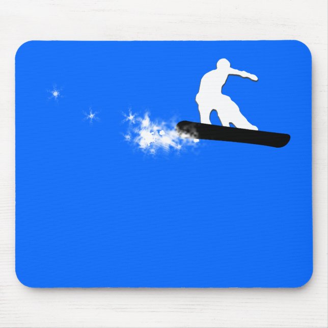 snowboard. simple. mouse pad (Front)
