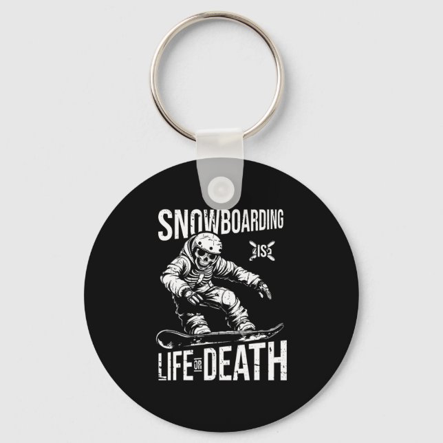 Snowboard Skeleton Snowboarding - Winter Sports Sn Keychain (Front)
