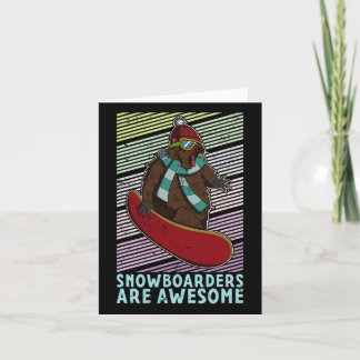 Snowboard Skiing Snowboarder Competitive Activity  Card