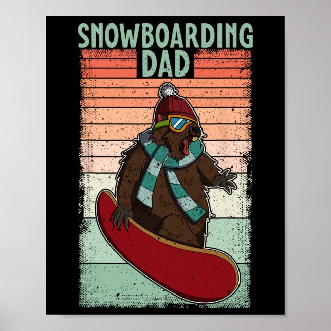 Snowboard Skiing Snowboarder Competitive Activity  Poster (Front)