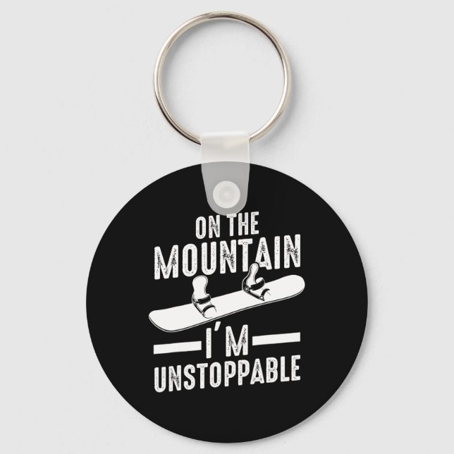Snowboard Snowboarder Snowboarding 5  Keychain (Front)