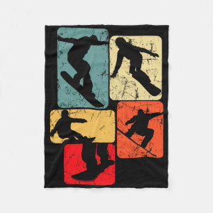 Snowboard Snowboarder Snowboarding Kids Boys Men Fleece Blanket