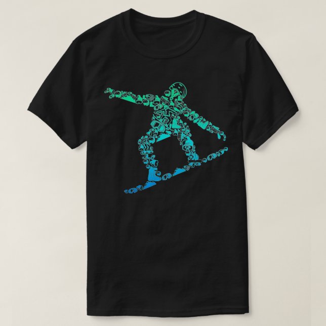 Snowboard Snowboarder Snowboarding Men Boys Kids  T-Shirt (Design Front)