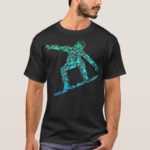 Snowboard Snowboarder Snowboarding Men Boys Kids  T_Shirt