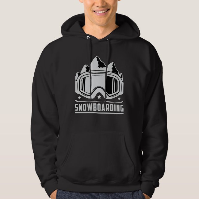 Snowboard Snowboarder Snowboarding Snow Funny Gift Hoodie (Front)
