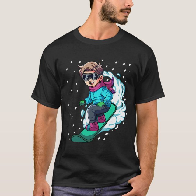 Snowboard Snowboarding 8  T-Shirt (Front)