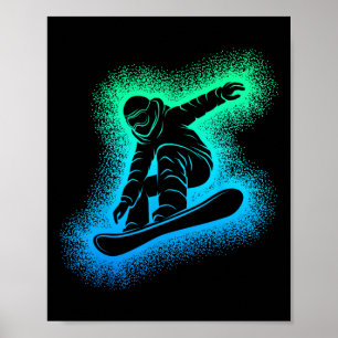 Snowboard Snowboarding Kids Boys Men Poster