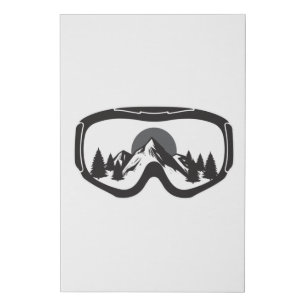 Snowboard Snowboarding Snowboarder Funny Gift Idea Faux Canvas Print
