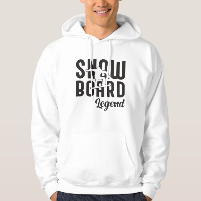 Snowboard Snowboarding Snowboarder Funny Gift Idea Hoodie (Front)