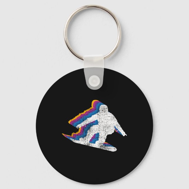 Snowboard Snowboarding Snowboarder  Keychain (Front)
