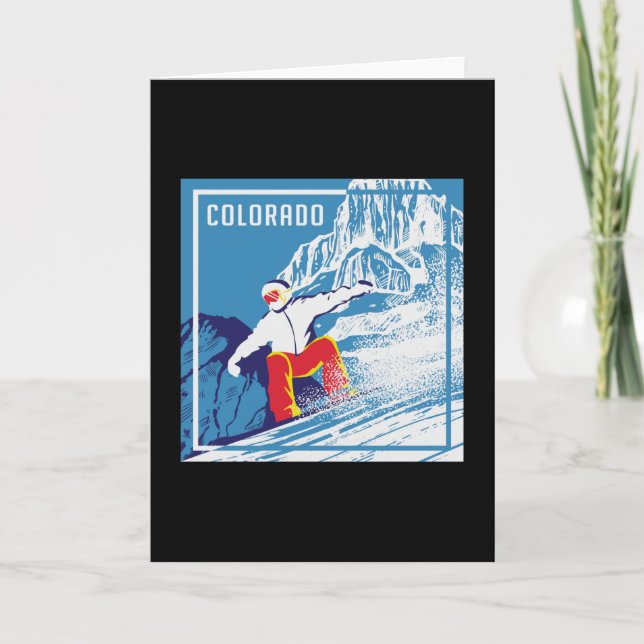 Snowboard Snowboarding Snowboarder Winter Gift Card (Front)