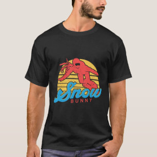 Snowboard Snowboarding Vintage Retro Bunny Girl T-Shirt