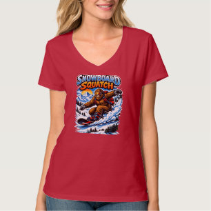 Snowboard Squatch – Funny Bigfoot Snowboarding  T-Shirt