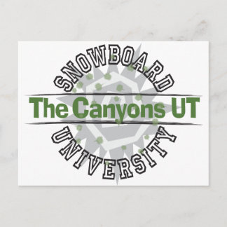 Snowboard University - The Canyons UT Postcard